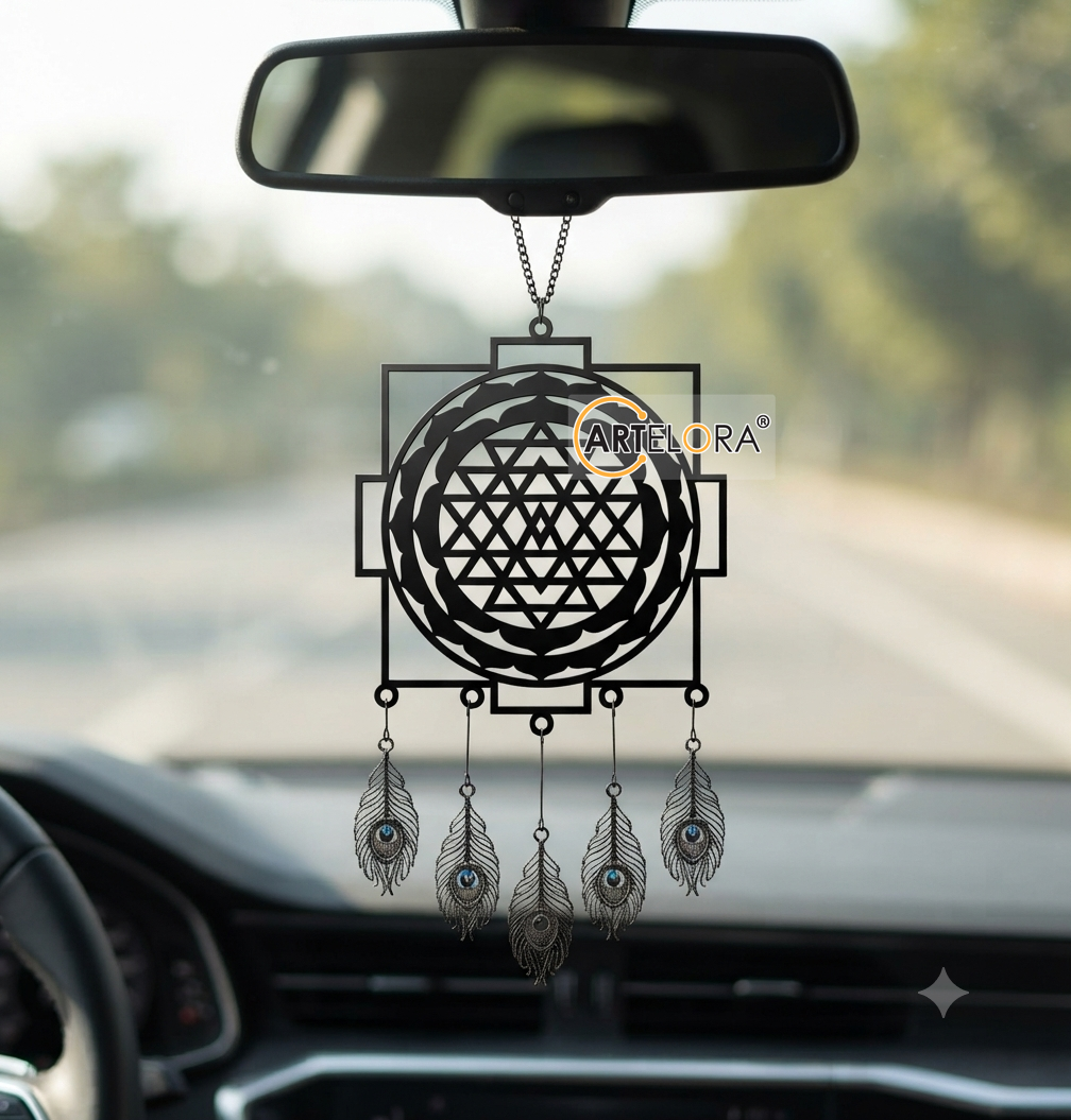 2D Modern Art Car Hanging Mantra Laser cutting