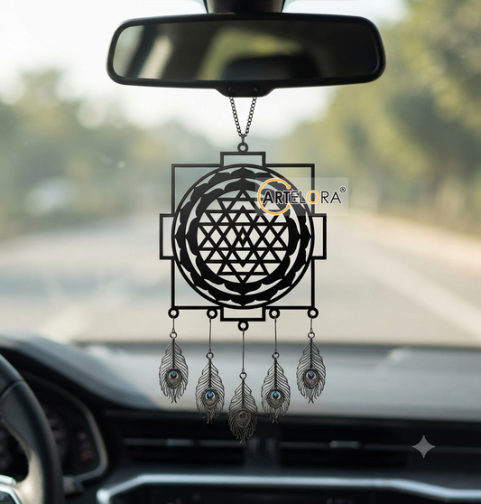 2D Modern Art Car Hanging Mantra Laser cutting