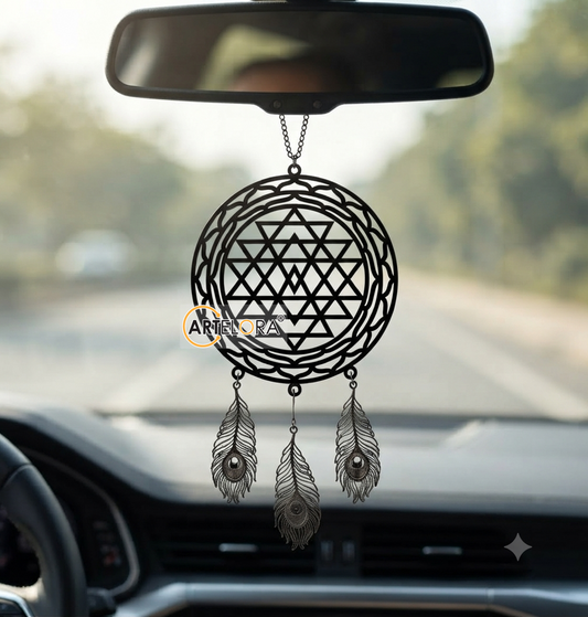 2D Modern Art Car Hanging Mantra Laser cutting