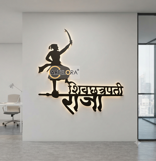2D Modern Art shivaji maharaj laser cutting