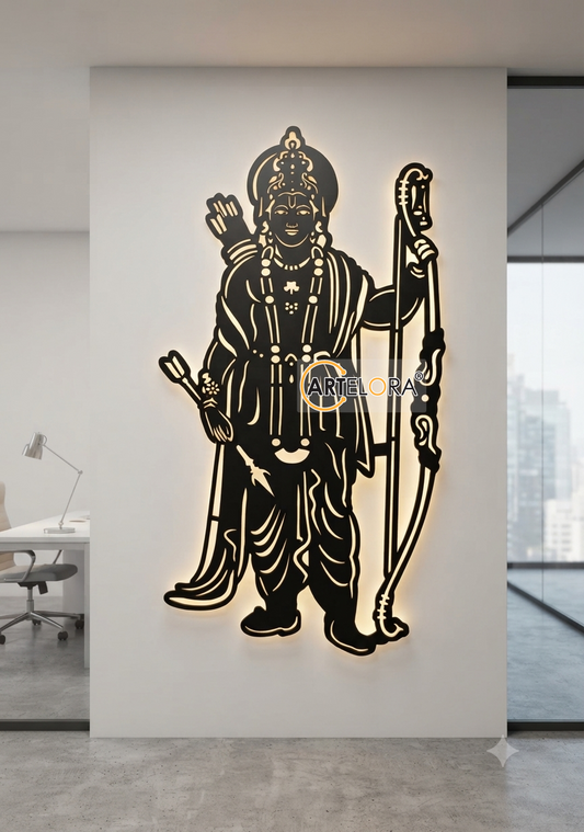 2D Modern Art Jay Shri Ram (Shree Ram Bhagwan-God)