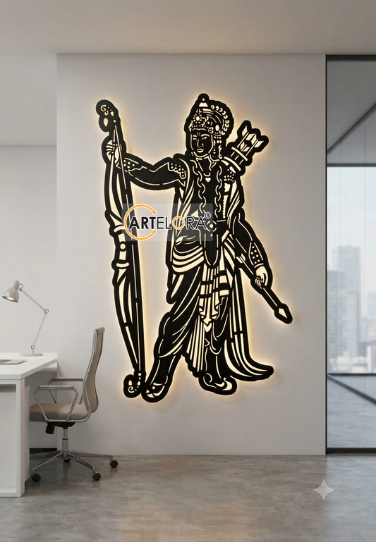 2D Modern Art Jay Shri Ram (Shree Ram Bhagwan-God)
