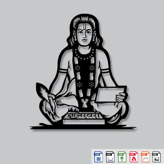 2D Modern Art Shri Sant Gyaneshwar Mauli (Swami Samarth)