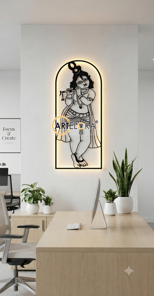 2D Modern Art Shri Krishna
