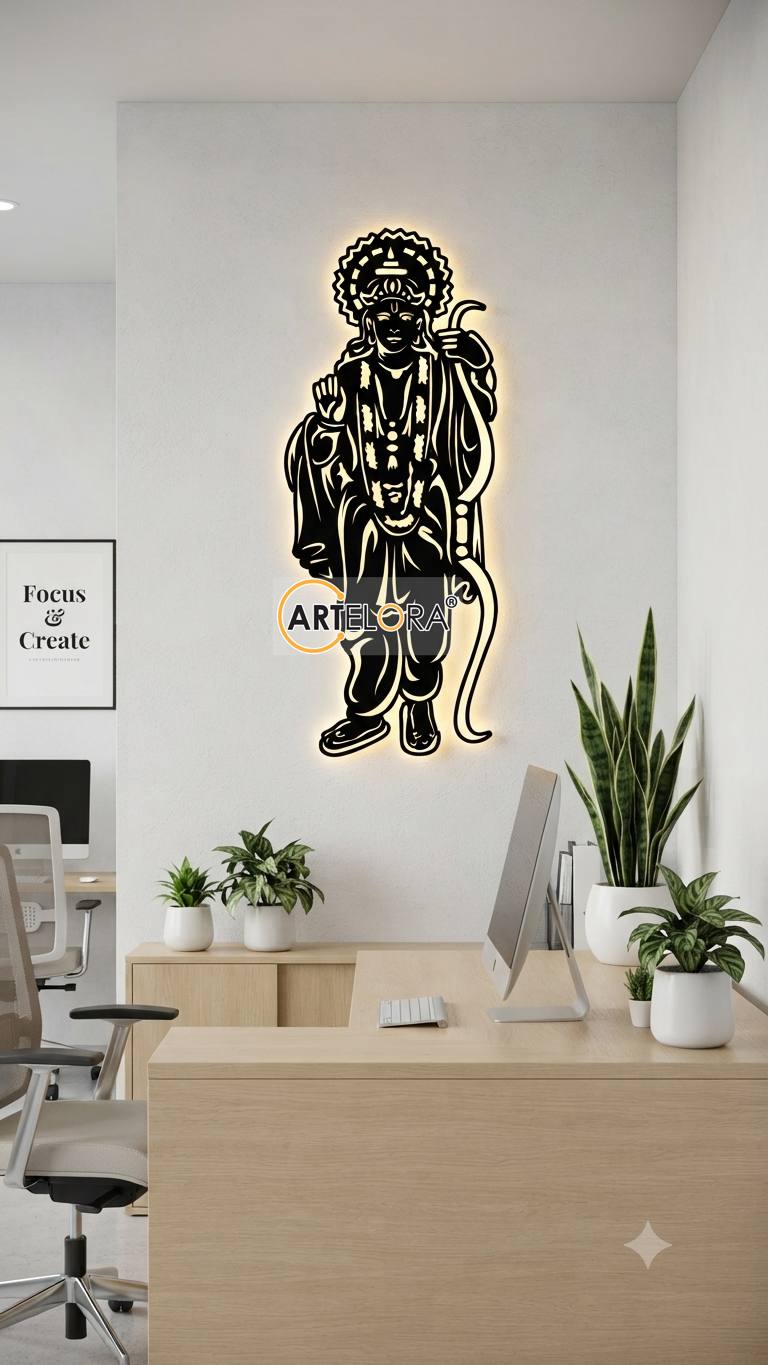 2D Modern Art Shree Ram