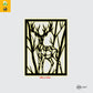 2D Modern Art Deer & Tree