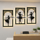 2D Modern Art Dancing Three Girls 3 Pic