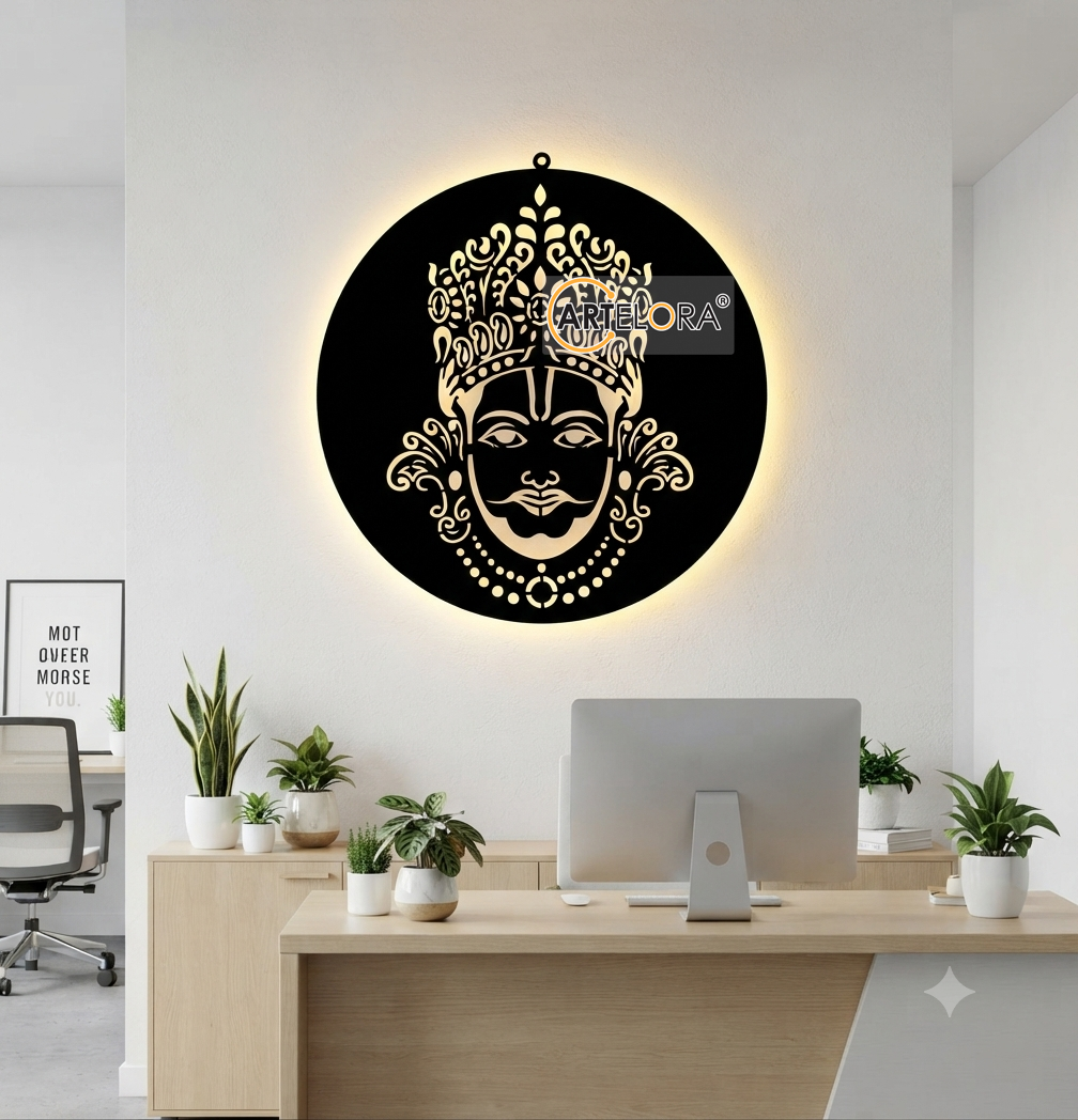 2D Modern Art Khatu Shyam wall art laser cutting