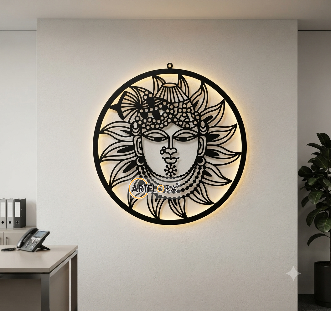 2D Modern Art Shri Nathji wall art laser cutting