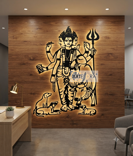 2D Modern Art Dattatreya Swamy (Swami Samarth) Laser cutting
