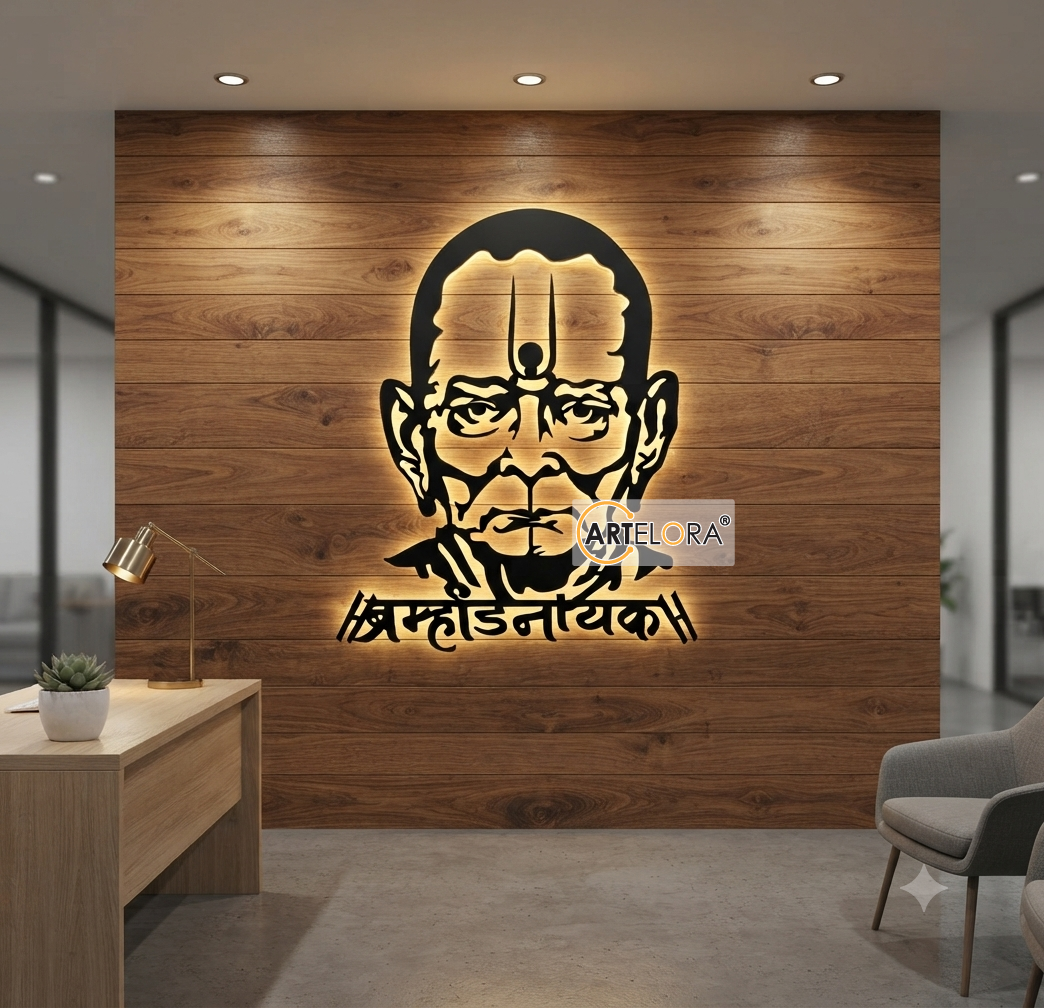 2D Modern Art Shri Swami Samarth Laser cutting
