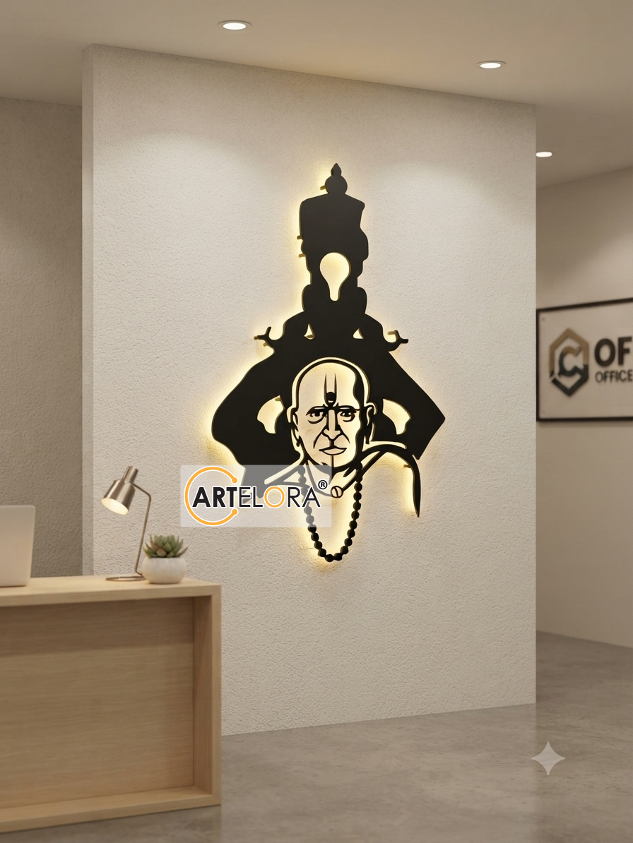 2D Modern Art Swami Samarth Laser cutting