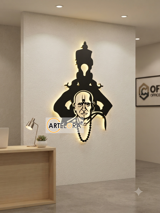 2D Modern Art Swami Samarth Laser cutting