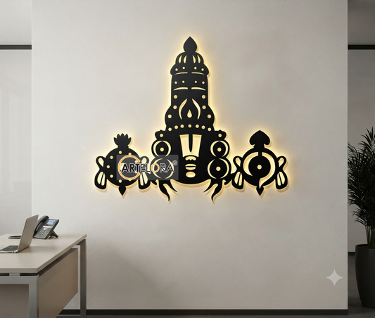 2D Modern Art Tirupati Bala ji Laser cutting