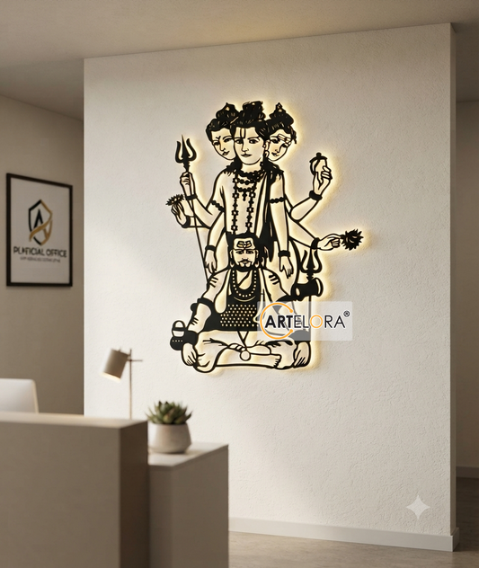 2D Modern Art Aadesh BaBa  & Dattatreya Swamy Laser cutting