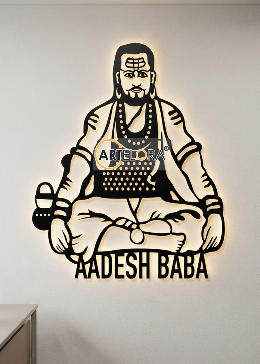 2D Modern Art Aadesh BaBa Laser cutting