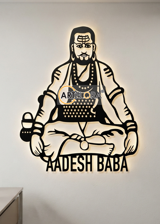 2D Modern Art Aadesh BaBa Laser cutting