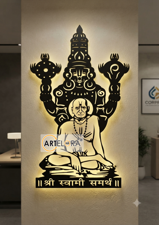 2D Modern Art Tirupati Bala ji & Swami Samarth