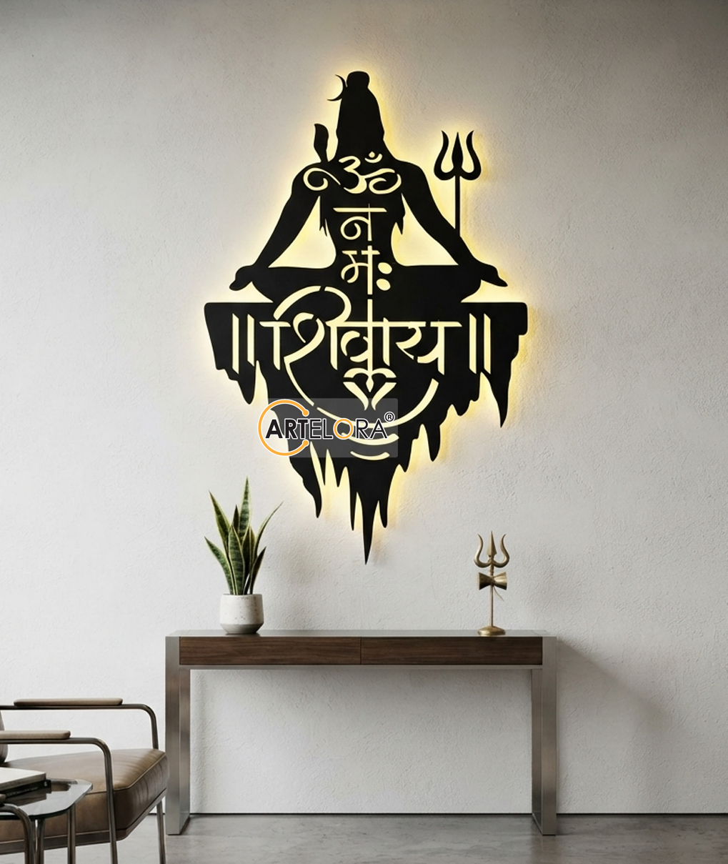 2D Modern Art Shiv (Mahadev) Laser Cutting