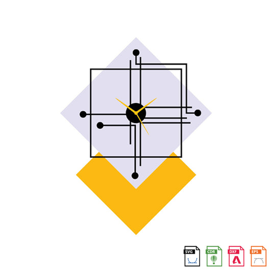 Wall Clock Metal Powder Coated