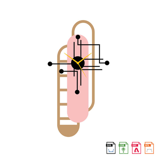 Wall Clock Metal Powder Coated