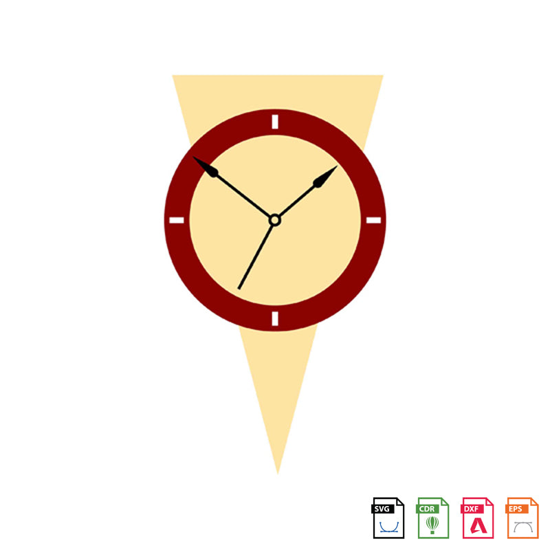 Wall Clock Metal Powder Coated
