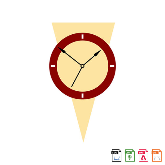Wall Clock Metal Powder Coated