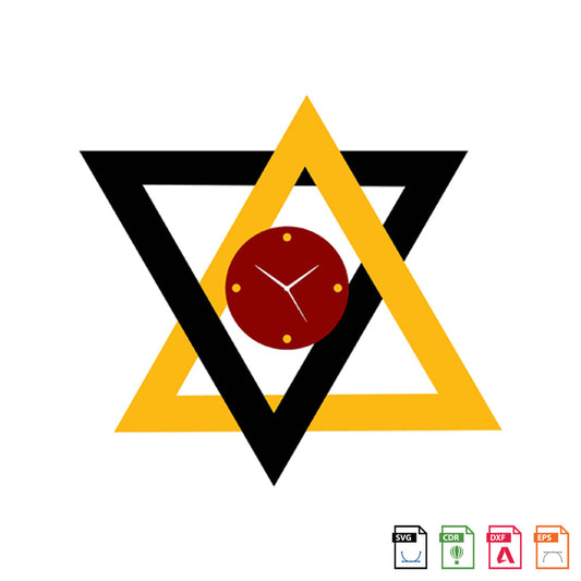 Wall Clock Metal Powder Coated