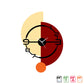 Wall Clock Metal Powder Coated