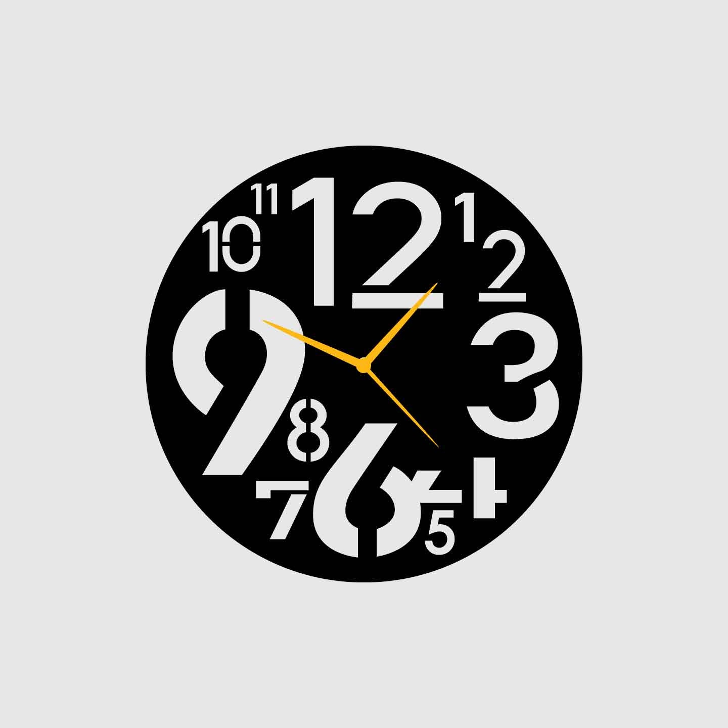 Wall Clock round ArtElora