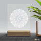 Laser Engraving 3D Mandala