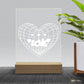 Laser Engraving 3D Love Heart
