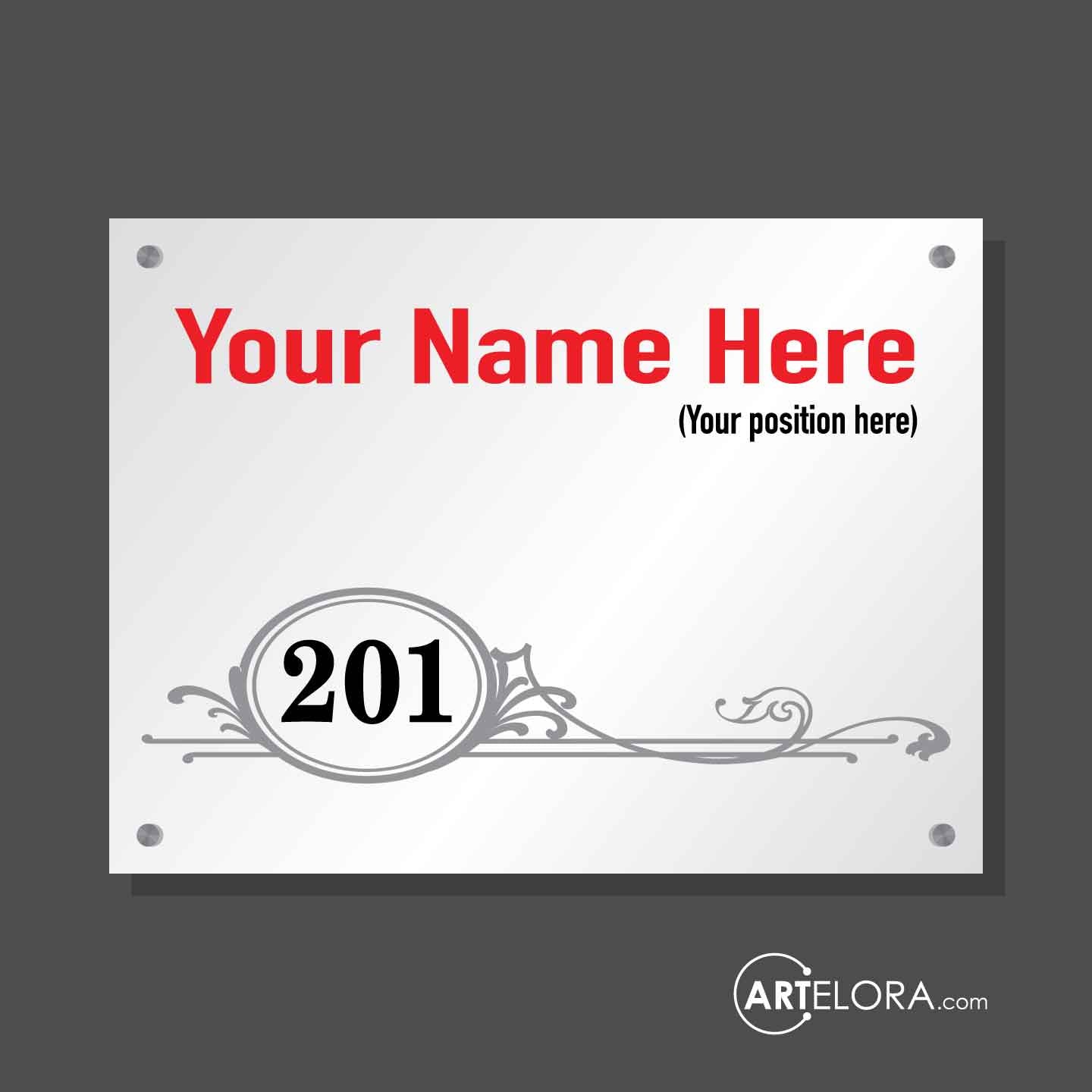 Name Plate Number ArtElora